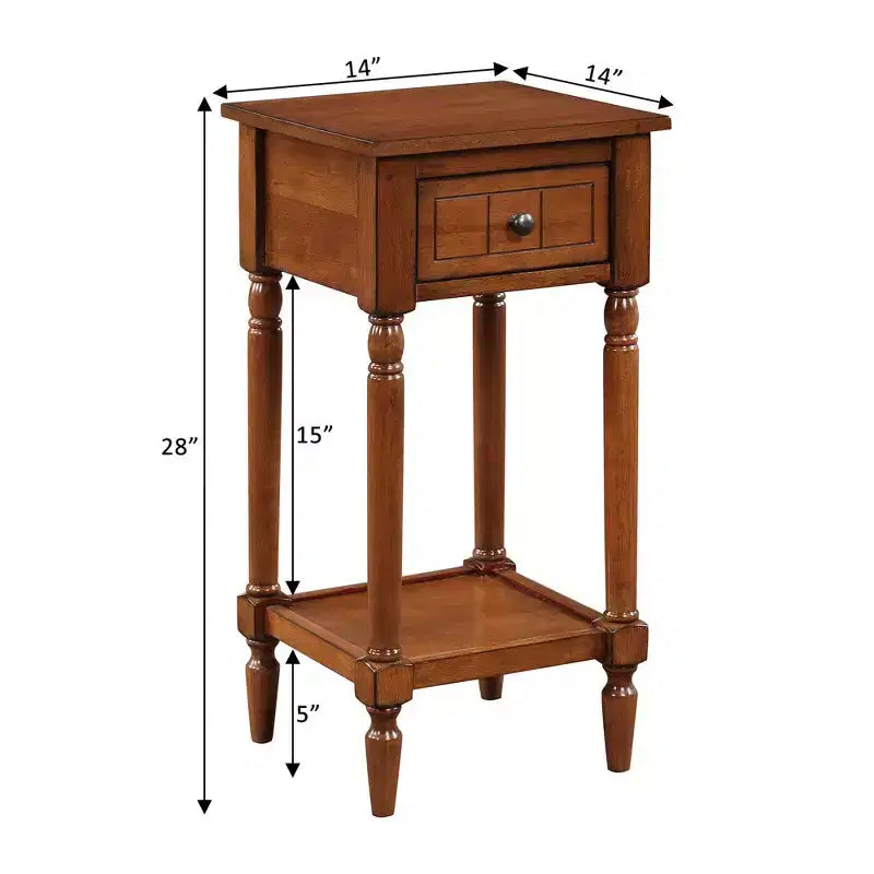 Tavolino d'appoggio Mia Petite con cassetto e ripiani Breighton Home Provencal Countryside
