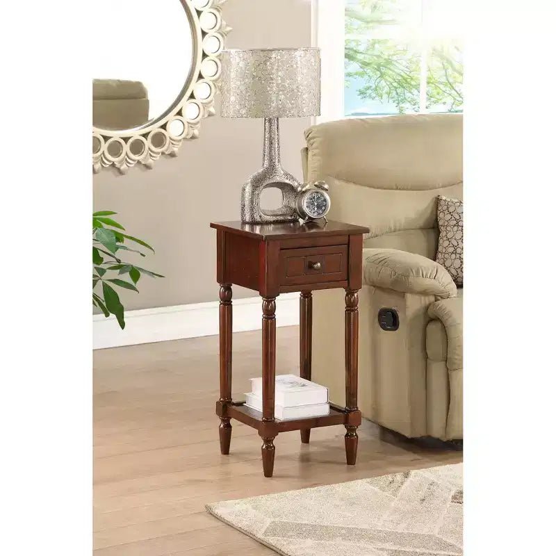 Tavolino d'appoggio Mia Petite con cassetto e ripiani Breighton Home Provencal Countryside