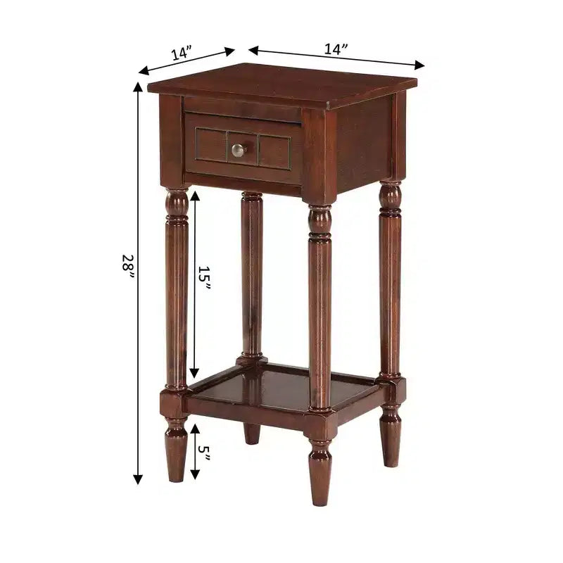 Tavolino d'appoggio Mia Petite con cassetto e ripiani Breighton Home Provencal Countryside