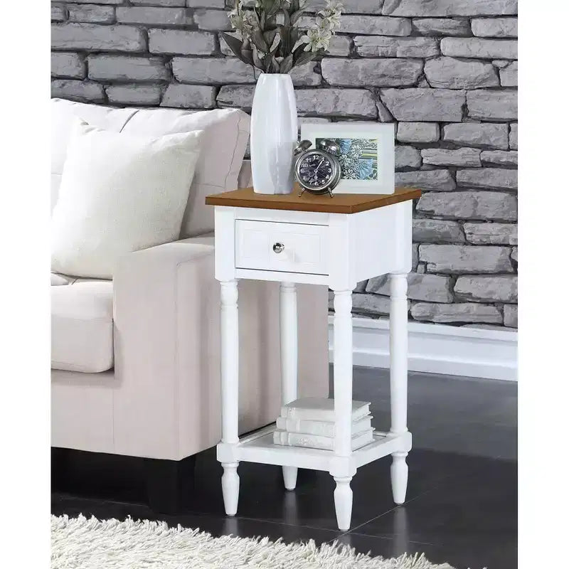 Tavolino d'appoggio Mia Petite con cassetto e ripiani Breighton Home Provencal Countryside