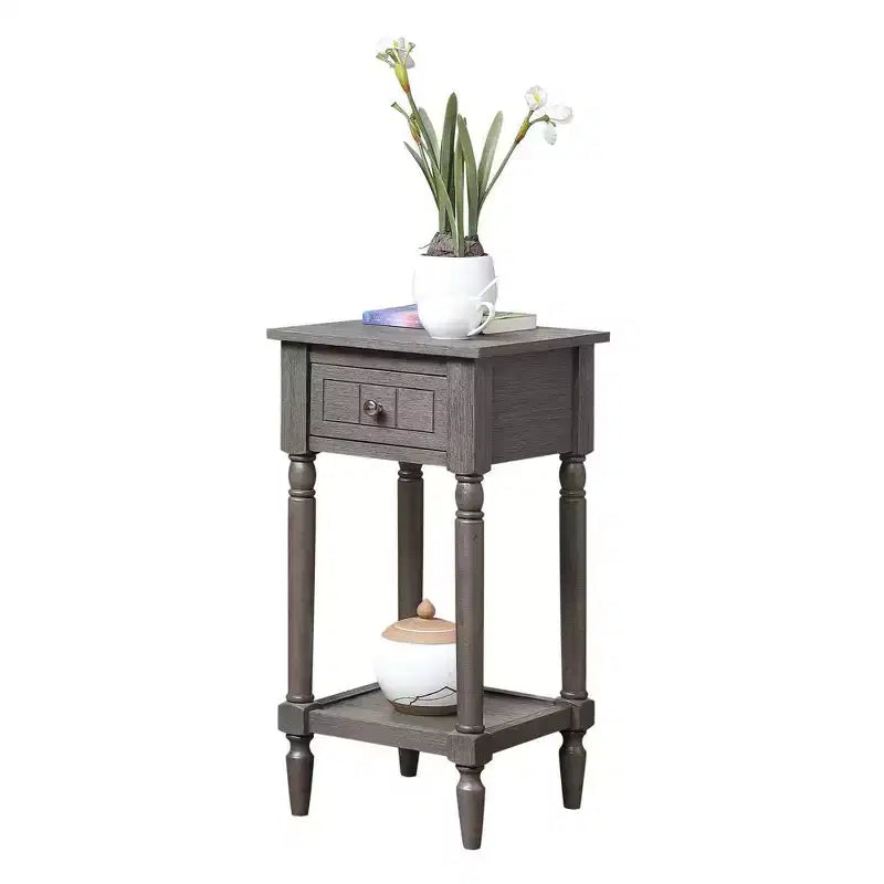 Tavolino d'appoggio Mia Petite con cassetto e ripiani Breighton Home Provencal Countryside