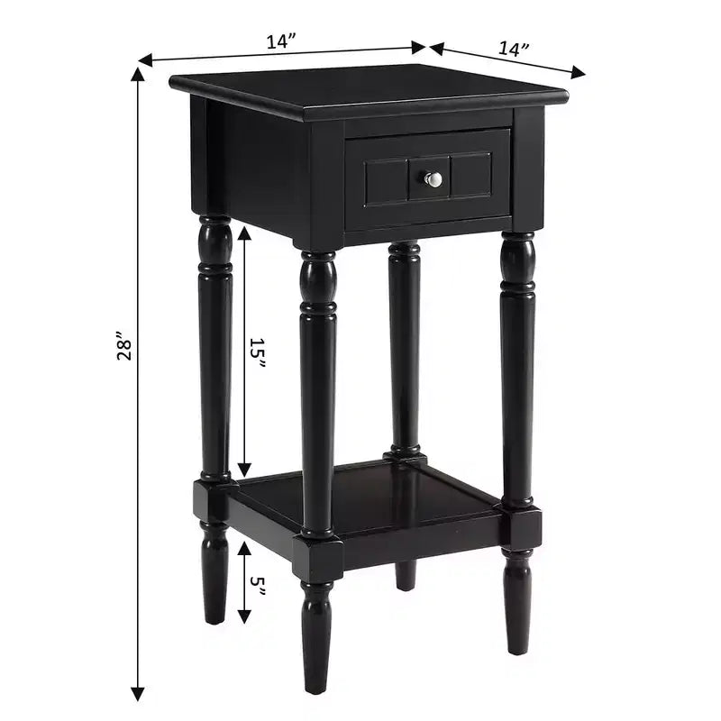 Tavolino d'appoggio Mia Petite con cassetto e ripiani Breighton Home Provencal Countryside