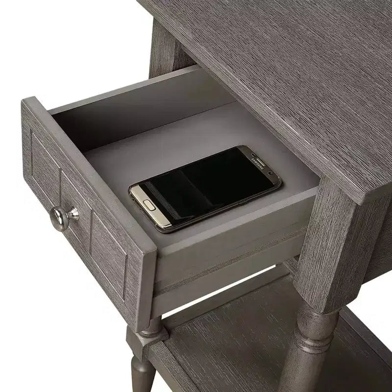 Tavolino d'appoggio Mia Petite con cassetto e ripiani Breighton Home Provencal Countryside