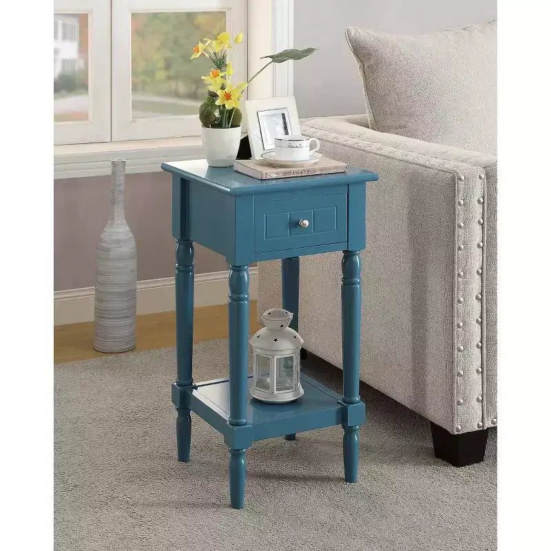 Tavolino d'appoggio Mia Petite con cassetto e ripiani Breighton Home Provencal Countryside
