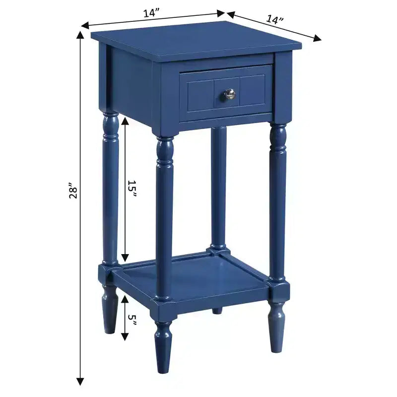 Tavolino d'appoggio Mia Petite con cassetto e ripiani Breighton Home Provencal Countryside