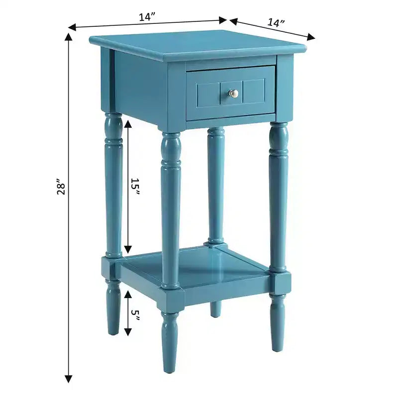 Tavolino d'appoggio Mia Petite con cassetto e ripiani Breighton Home Provencal Countryside