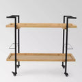 Gerard Industrial Wooden Bar Cart - Christopher Knight Home
