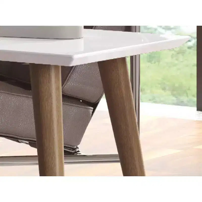11.81 Utopia High Rectangle Coffee Table with Splayed Legs - Manhattan Comfort