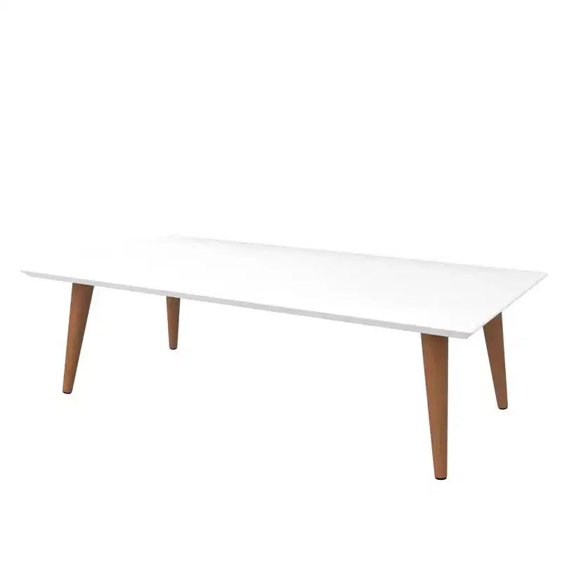 11.81 Utopia High Rectangle Coffee Table with Splayed Legs - Manhattan Comfort