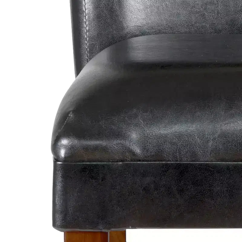 24 Faux Leather Luxury Counter Height Barstool - HomePop