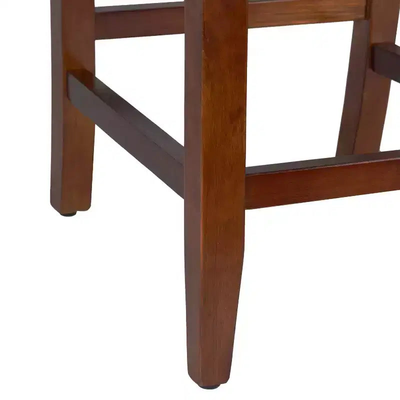24 Faux Leather Luxury Counter Height Barstool - HomePop