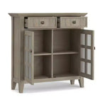Armadio contenitore per ingresso in legno massello Normandy - Wyndenhall