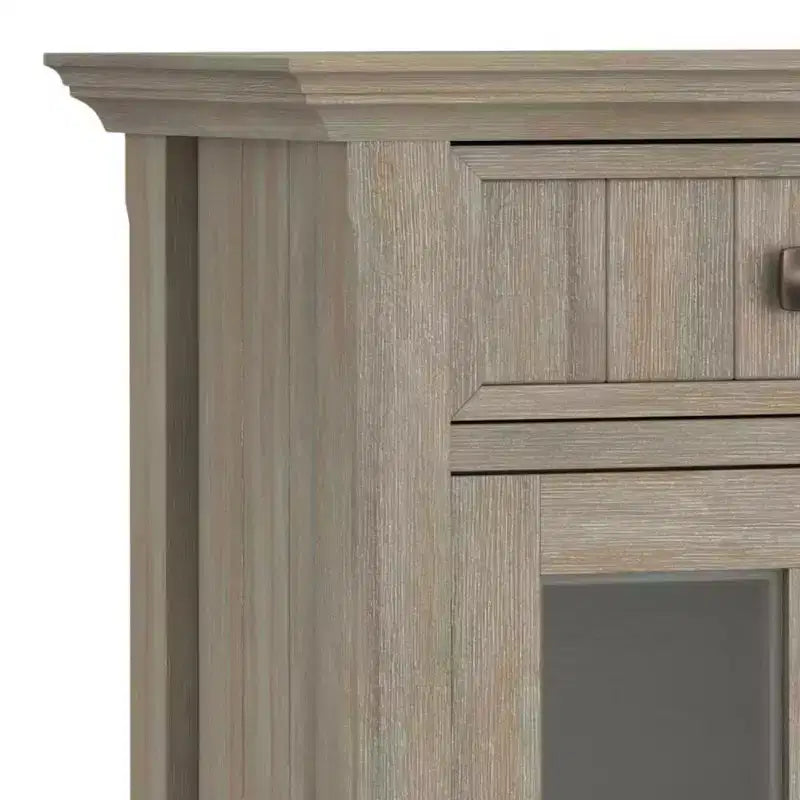 Armadio contenitore per ingresso in legno massello Normandy - Wyndenhall
