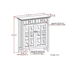 Armadio contenitore per ingresso in legno massello Normandy - Wyndenhall
