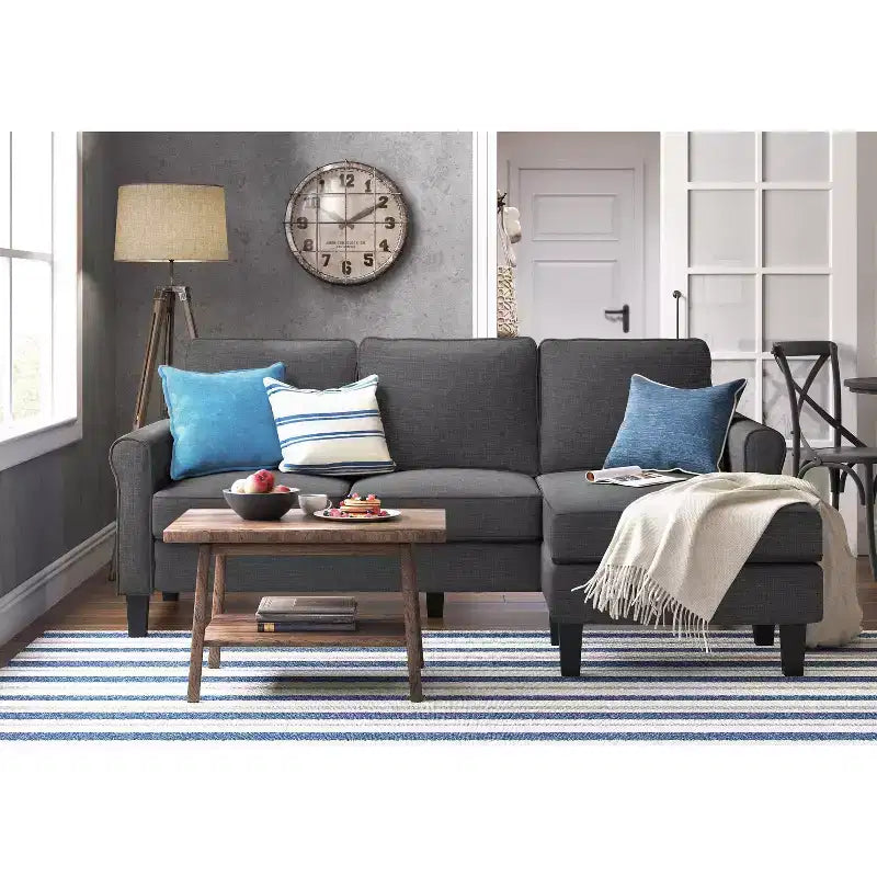 Harmon Roll Arm Sectional Sofa - Serta