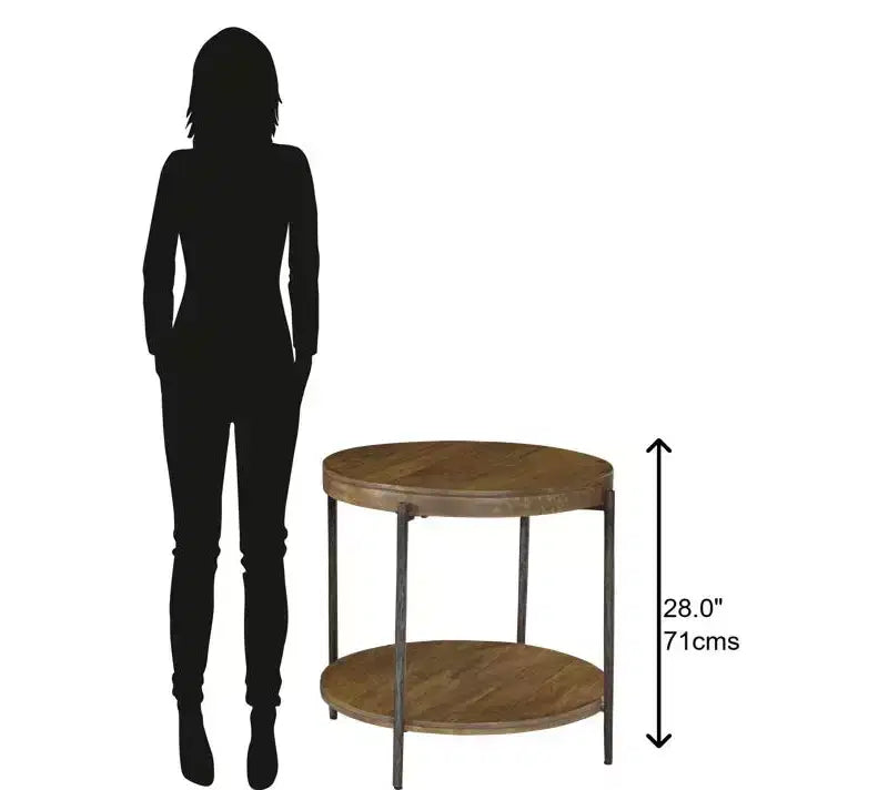Hekman 23704 Round Side Table 2-3702 Bedford