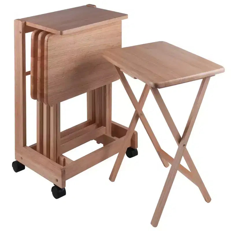 5pc Brienda Set Flip Top Snack Table - Winsome