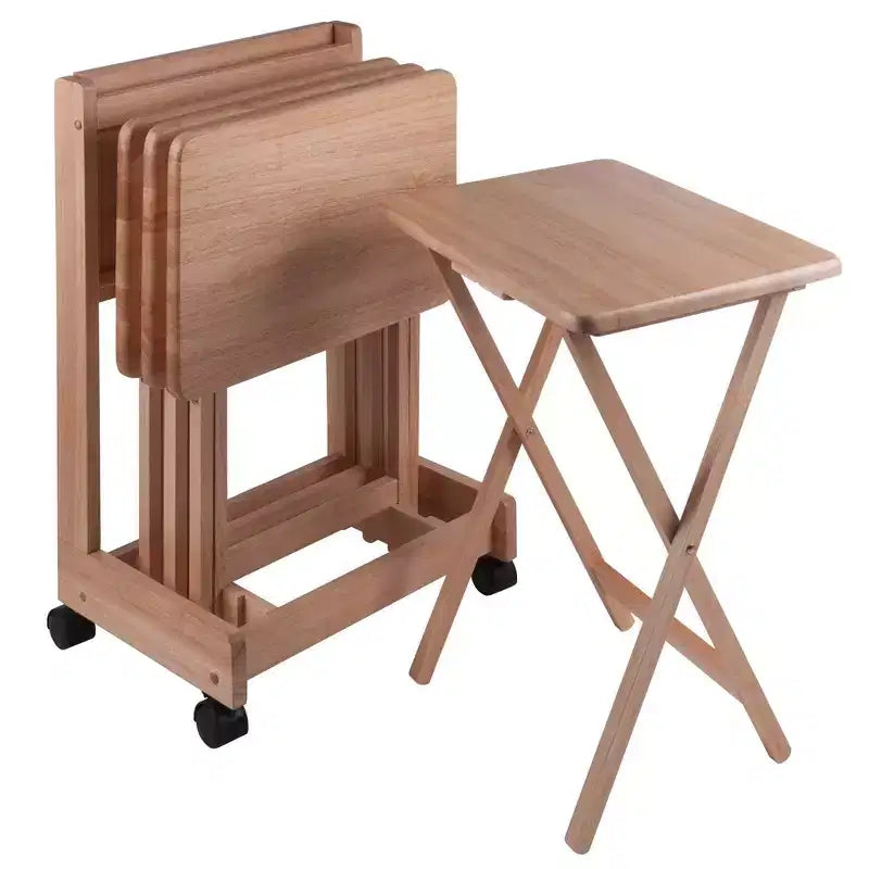 5pc Brienda Set Flip Top Snack Table - Winsome