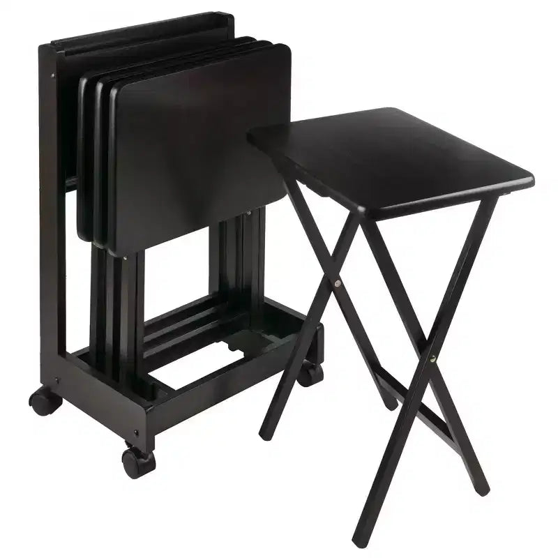 5pc Brienda Set Flip Top Snack Table - Winsome