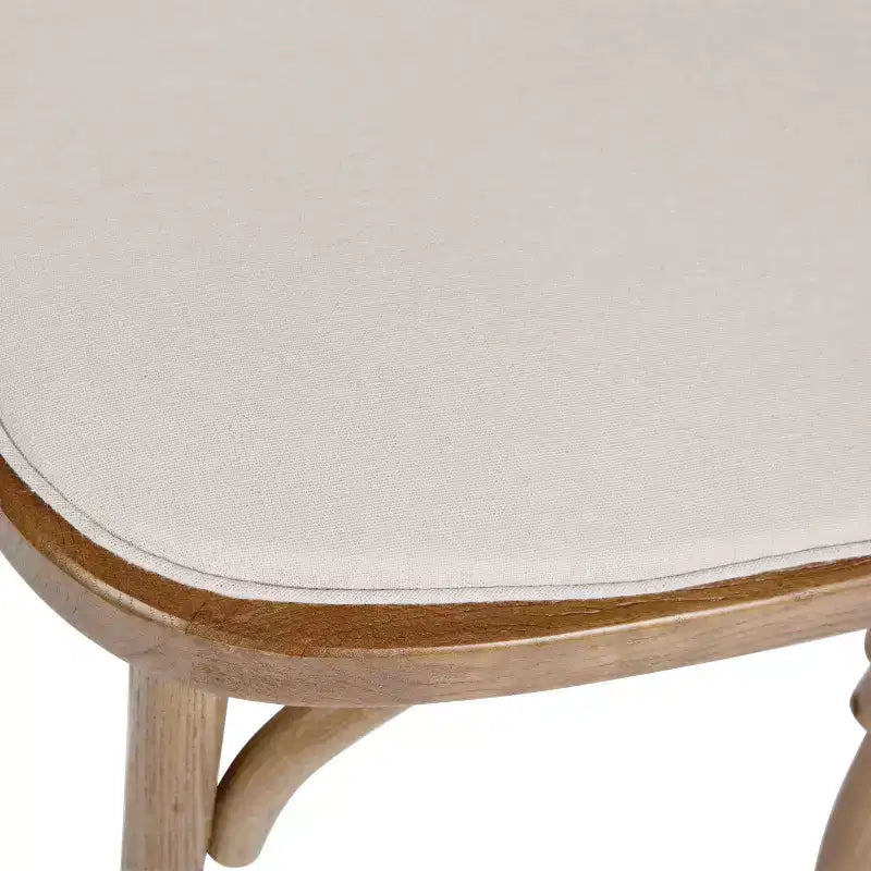 Flash Furniture HERCULES Series Stackable Wood Cross Back Chair with Cushion
