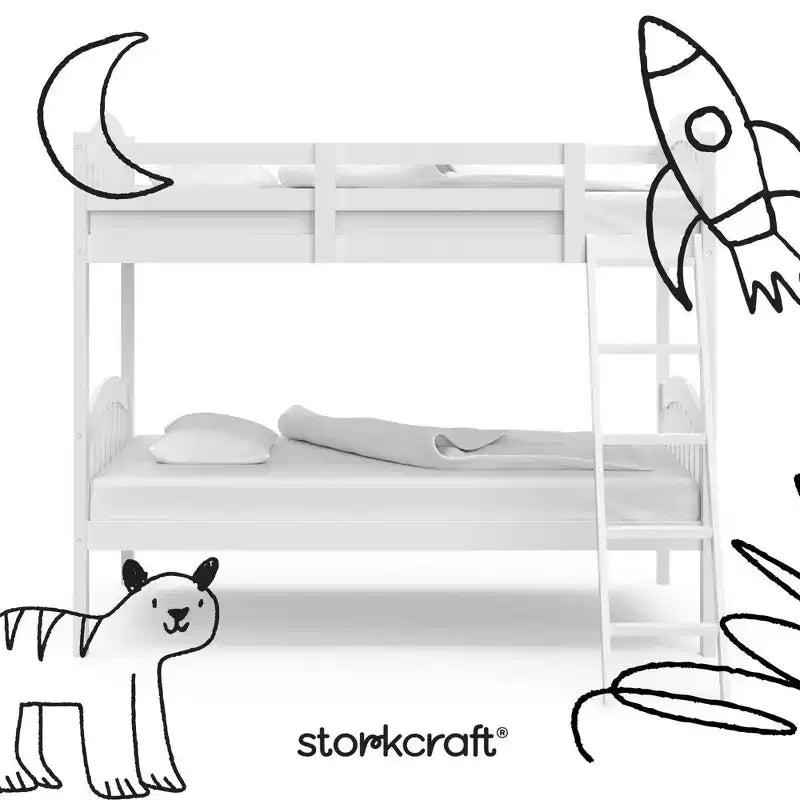 Twin Creekside Solid Wood Bunk Bed - Storkcraft