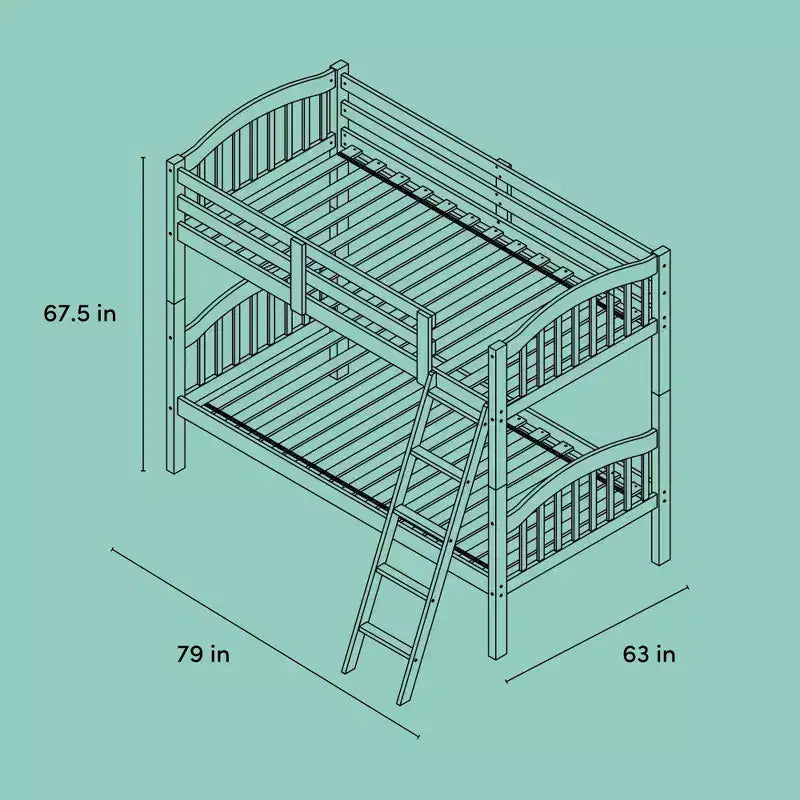 Twin Creekside Solid Wood Bunk Bed - Storkcraft