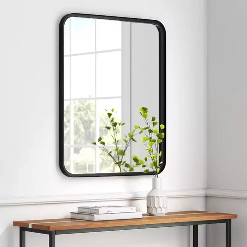 Specchio da parete decorativo rettangolare 24 x 30 con angoli arrotondati - Threshold