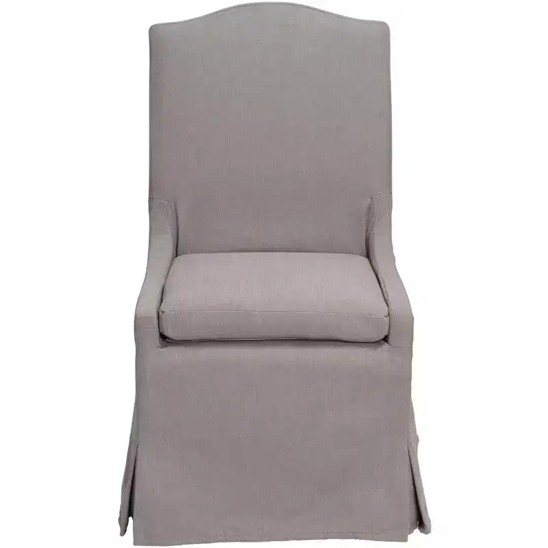 55 Downing Street Juliete Peyton Slate Gray Slipcover Dining Chair