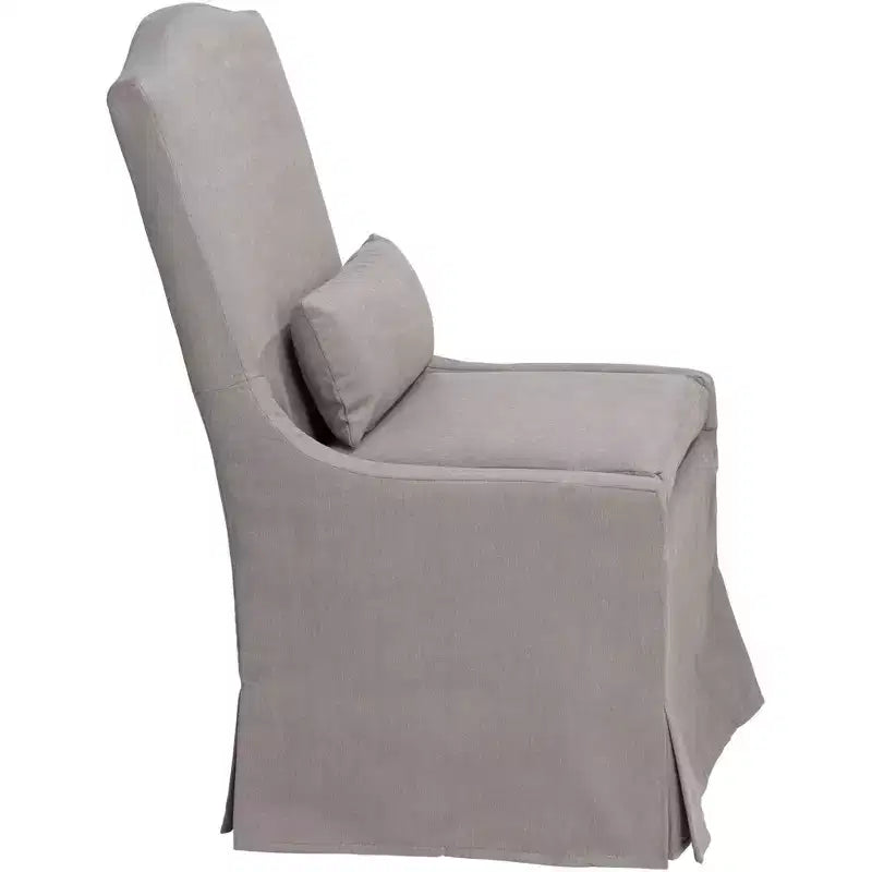 55 Downing Street Juliete Peyton Slate Gray Slipcover Dining Chair
