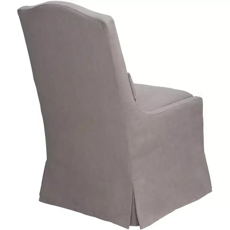 55 Downing Street Juliete Peyton Slate Gray Slipcover Dining Chair
