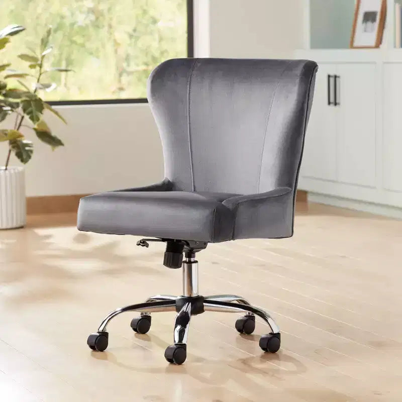 Studio 55D Erin Gray Fabric Adjustable Office Chair