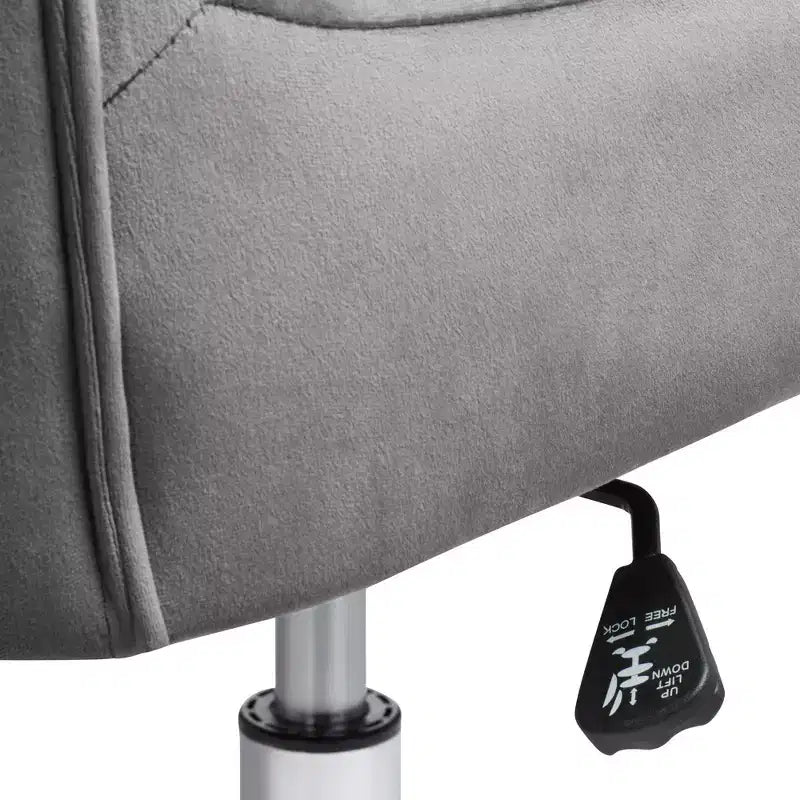 Studio 55D Erin Gray Fabric Adjustable Office Chair