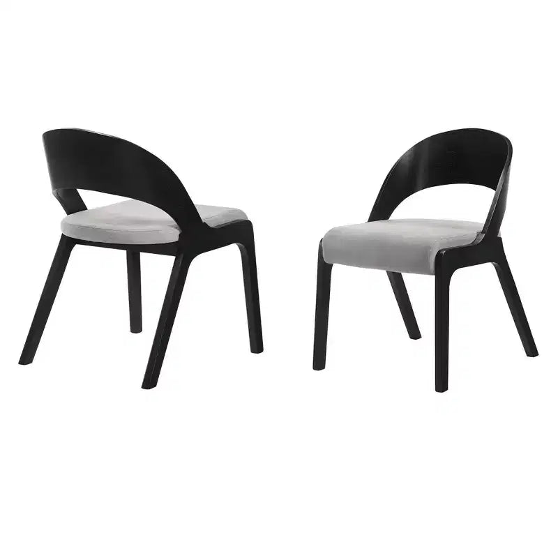Set of 2 Polly Mid-Century Upholstered Dining Chairs - Armen Living
