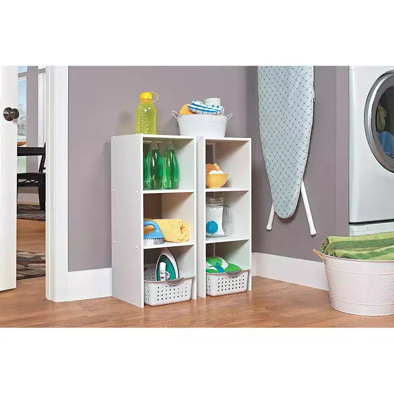 ClosetMaid 31 pollici, organizer decorativo impilabile a 2 cubi, bianco, per casa, ufficio e garage, confezione da 2