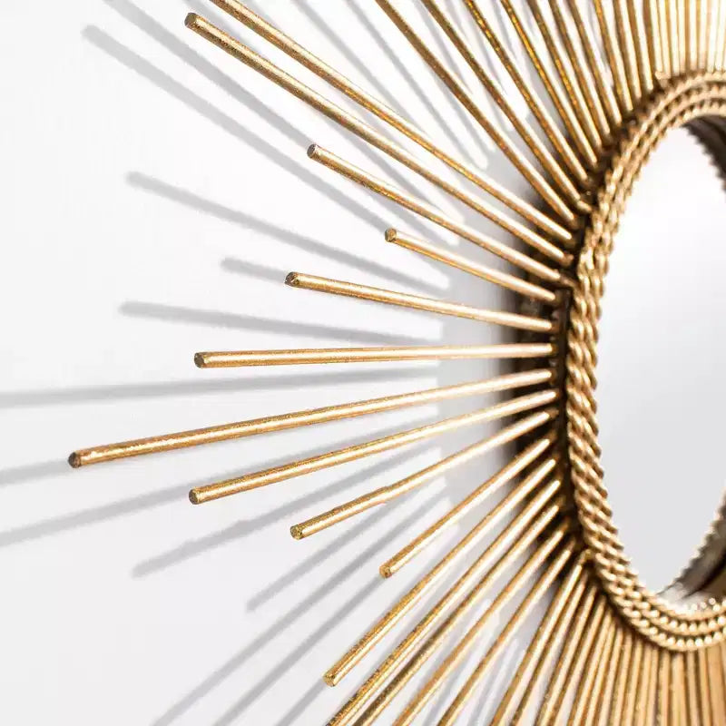 Nahla Sunburst Mirror - Gold Leaf - Safavieh