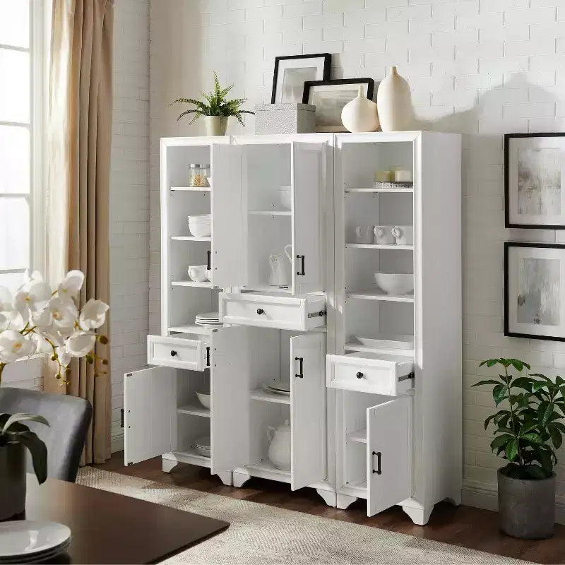 3pc Tara Pantry Set - Pantry and 2 Linen Cabinets - Crosley