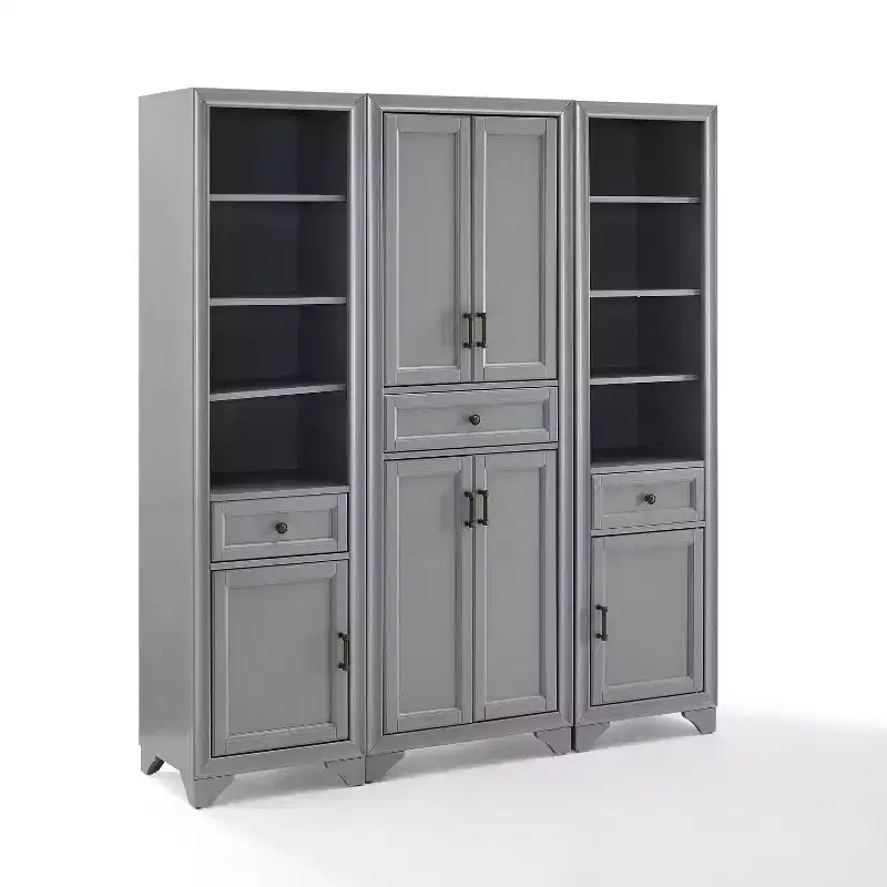 3pc Tara Pantry Set - Pantry and 2 Linen Cabinets - Crosley