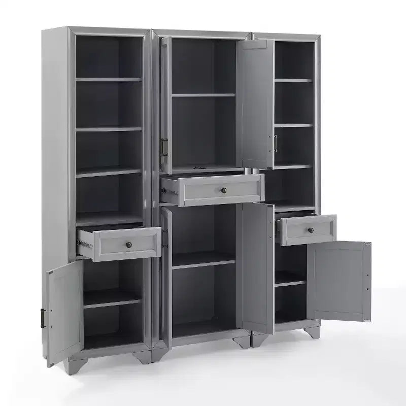 3pc Tara Pantry Set - Pantry and 2 Linen Cabinets - Crosley