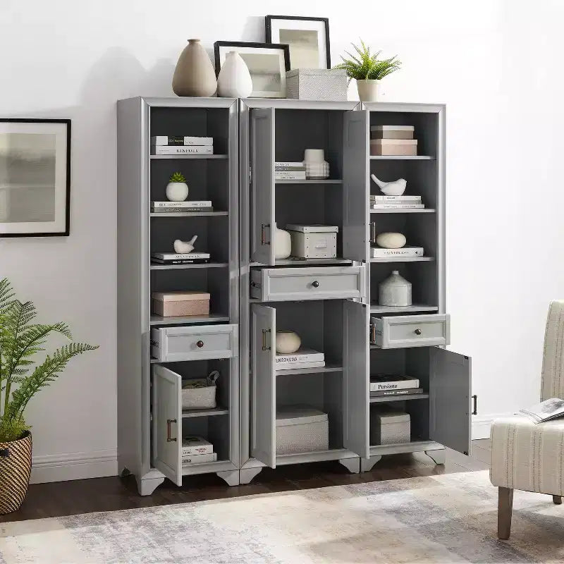 3pc Tara Pantry Set - Pantry and 2 Linen Cabinets - Crosley