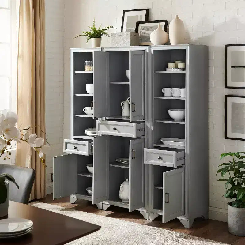 3pc Tara Pantry Set - Pantry and 2 Linen Cabinets - Crosley