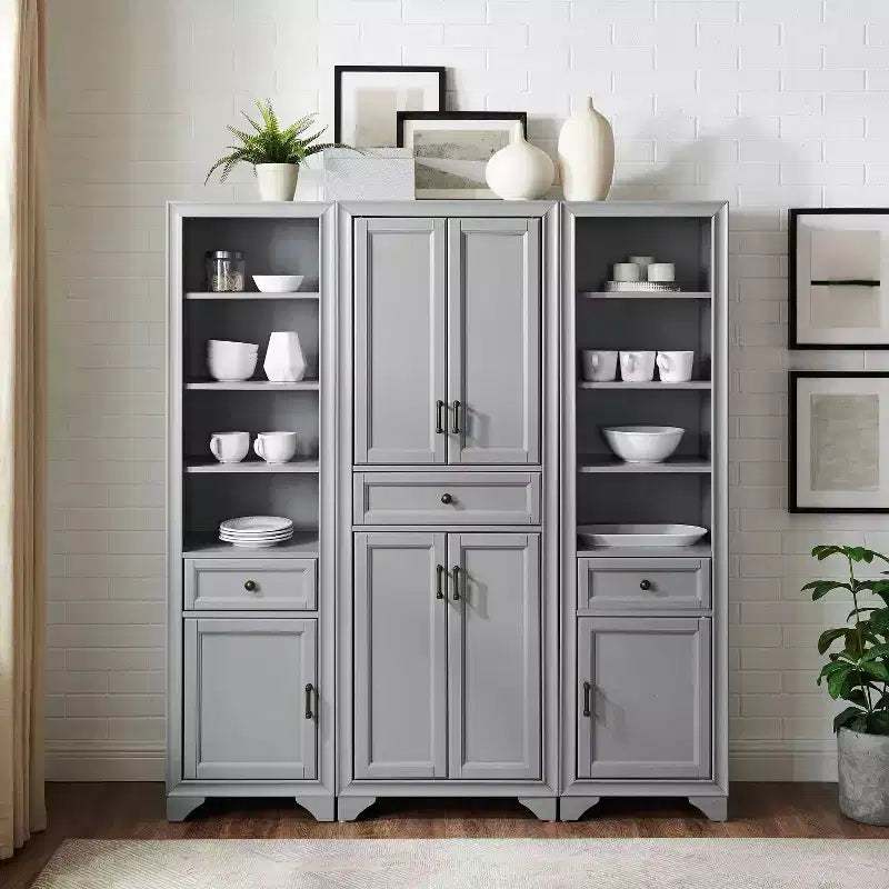 3pc Tara Pantry Set - Pantry and 2 Linen Cabinets - Crosley