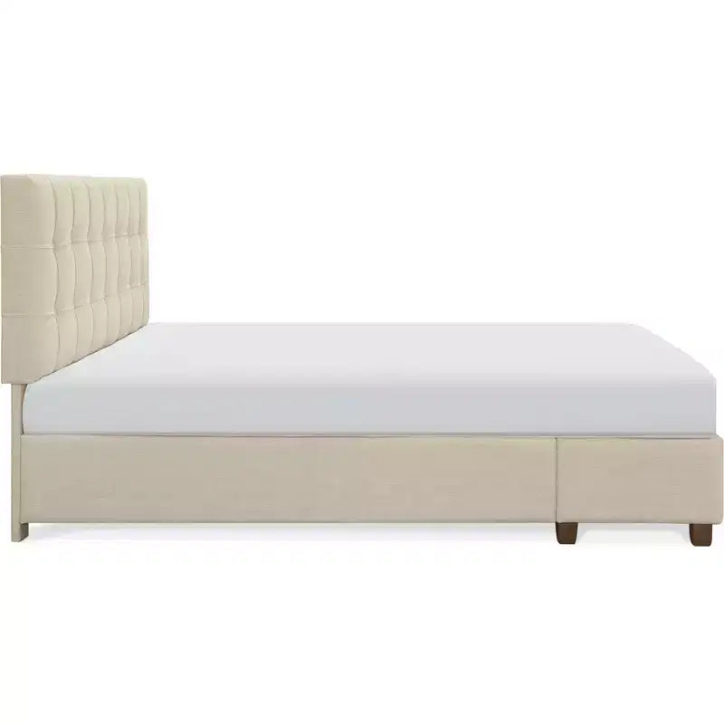 Edmond Storage Bed with Adjustable Height Headboard - ClickDecor