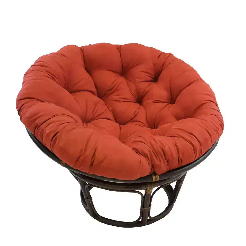 42 Rattan Papasan Chair with Micro Suede Cushion - International Caravan