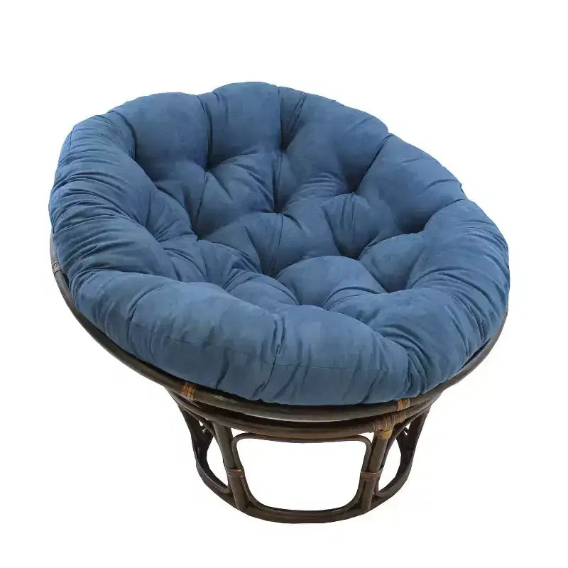 42 Rattan Papasan Chair with Micro Suede Cushion - International Caravan