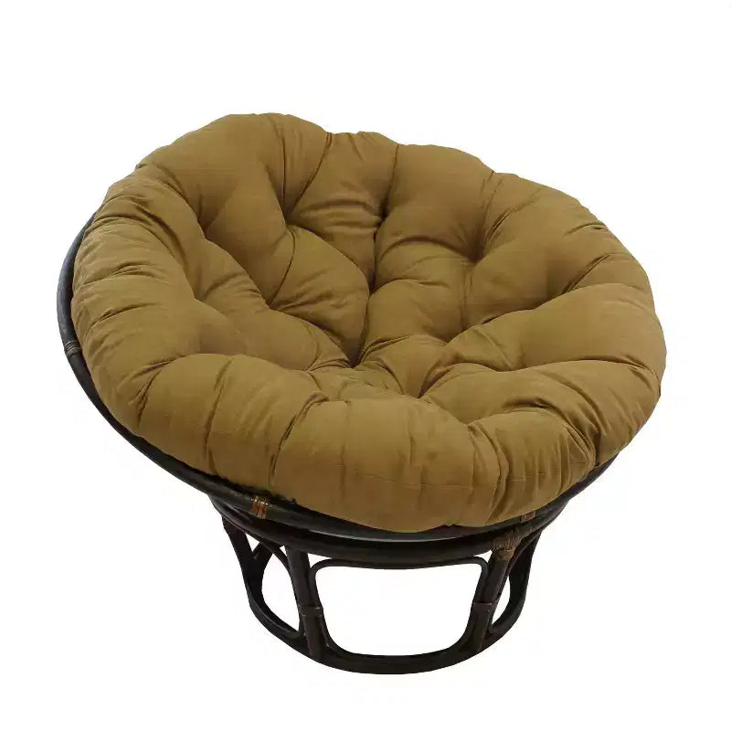 42 Rattan Papasan Chair with Micro Suede Cushion - International Caravan