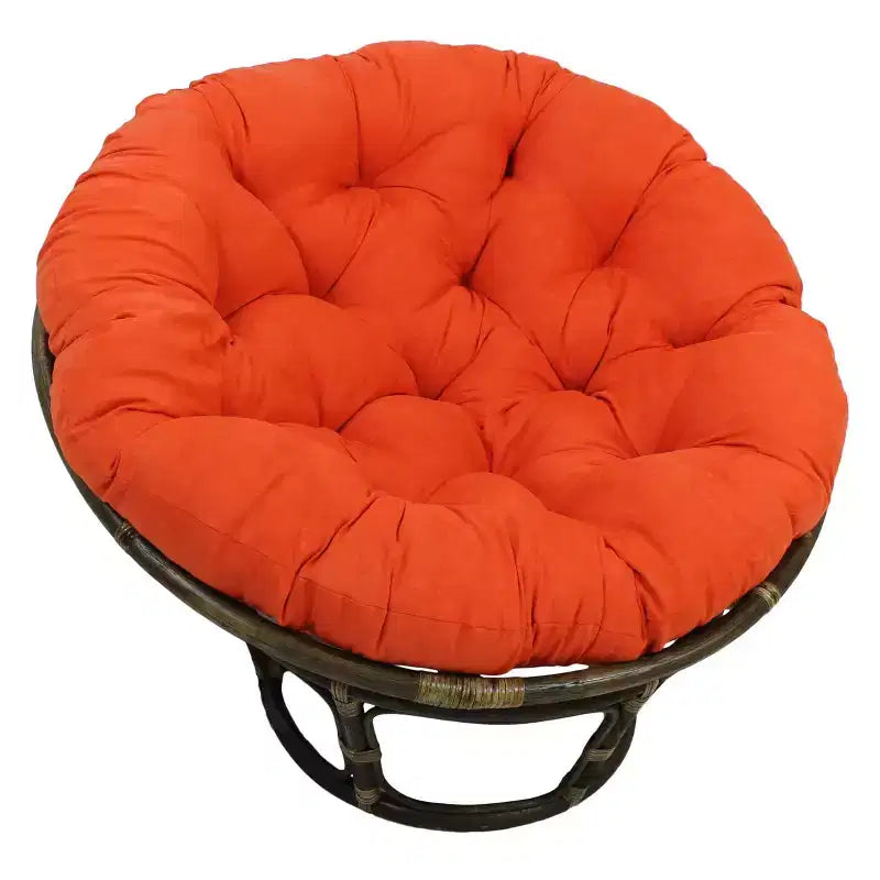 42 Rattan Papasan Chair with Micro Suede Cushion - International Caravan