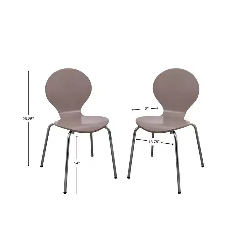 3pc Kids' Table and Chair Set with Chrome Legs - Gift Mark