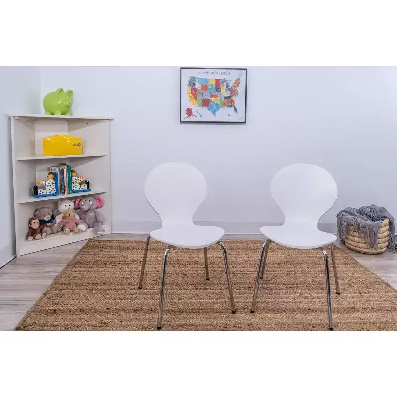 3pc Kids' Table and Chair Set with Chrome Legs - Gift Mark
