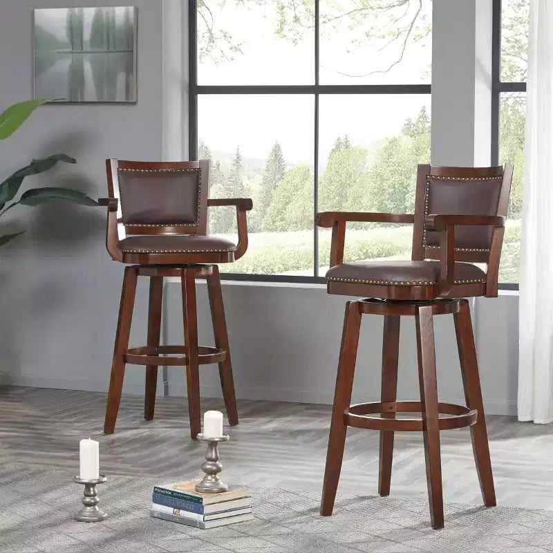 34 Extra Tall Broadmoor Swivel Barstool - Boraam