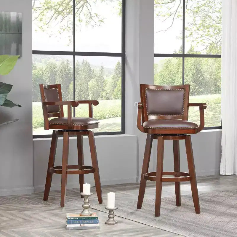 34 Extra Tall Broadmoor Swivel Barstool - Boraam